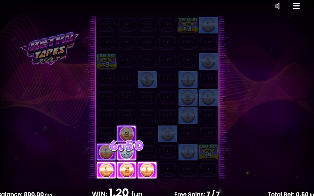 Free Spins round opening on the 6x9 grid