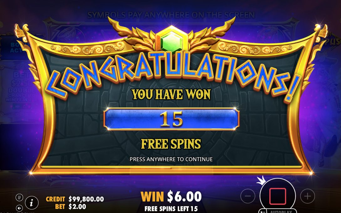 Free Spins round with the TOTAL MULTIPLIER counter