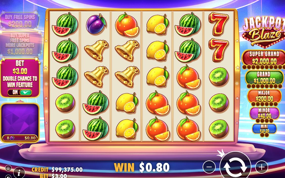 Base Game 6x4 grid with Ante Bet and Tumble
